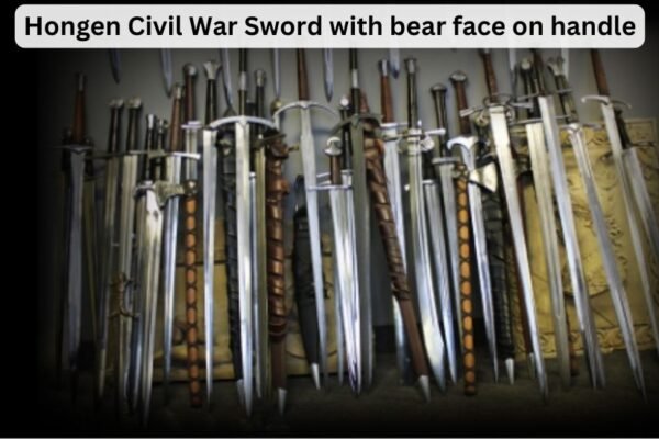 Hongen Civil War Sword with bear face on handle